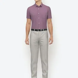 Peter England Purple Regular Fit Shirt image 5
