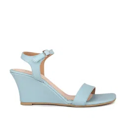 Inc.5 Women's Blue Ankle Strap Wedges image 2
