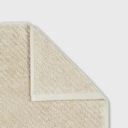 fabindia home Fabindia Nina Beige Cotton 550 GSM Face Towel - Set of 2 image 5