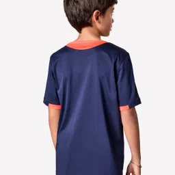 Kipsta By Decathlon Boys Blue & Purple Short-Sleeved Football T-Shirt image 2