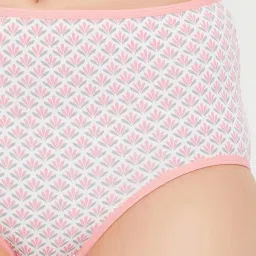 Clovia White Printed Hipster Panty image 5