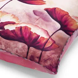 Bianca Suzane Wine & Plum Micro Fiber Reversible Printed Cushion Covers - Set of 3 image 5