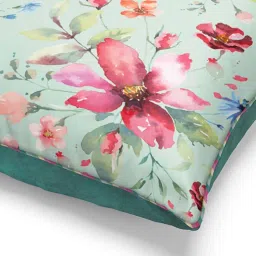 Bianca Suzane Mint & Teal Micro Fiber Reversible Printed Cushion Covers - Set of 3 image 5