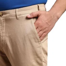 ColorPlus Brown  Regular Fit Trousers image 5