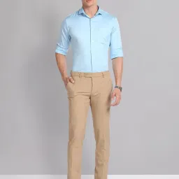 AD by Arvind Light Blue Regular Fit Shirt image 5