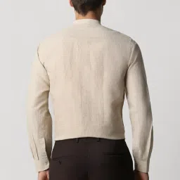 Van Heusen Beige Regular Fit Checks Shirt image 2