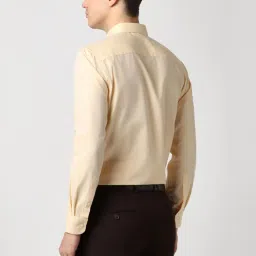Peter England Yellow Slim Fit Shirt image 2