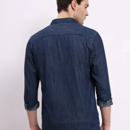 Lee Indigo Blue Regular Fit Cotton Denim Shirt image 2