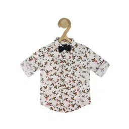 Allen Solly Junior White Floral Print Full Sleeves Shirt-picture-17