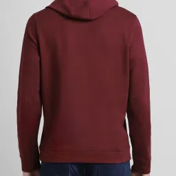 Simon Carter London Maroon Logo Regular Fit Hoodie image 2