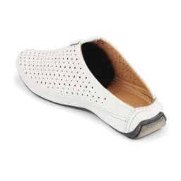 Fausto Men's White Mule Shoes image 5