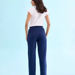 Go Colors! Navy Cotton Sports Track Pants image 2