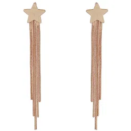 Aatmana Gold-Plated Star Shaped Dangler Earrings image 5