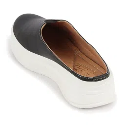 Fausto Women's Black Mule Shoes image 5