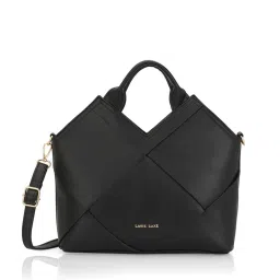 Lavie Luxe Black LX Crossway Md Satchel Handbag image 2