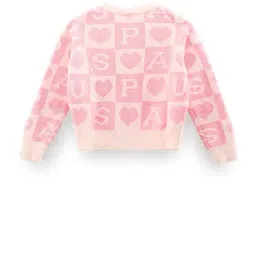 U.S. Polo Assn. Kids Pink Self Design Sweatshirt image 2