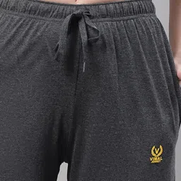 Vimal Jonney Rust & Grey Melange Cotton Sports Shorts - Pack of 2 image 5