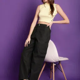 TAG 7 Pitch Green Cotton Mid Rise Cargo Pants image 5