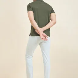 Sweet Dreams Olive & Off White Regular Fit Printed T-Shirt & Pyjamas Set image 2