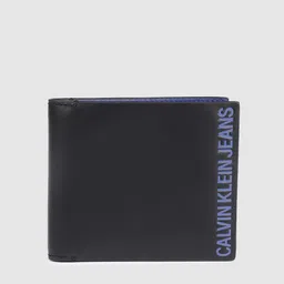Calvin Klein Jeans Men Black Printed Leather Two Fold Wallet-picture-39