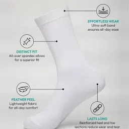 hoversoul Hoversole Multicolor Cotton Solid Socks Pack of 3 image 2