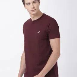 Crocodile Wine Cotton Regular Fit T-Shirt image 3
