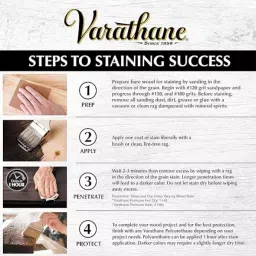 Rust-Oleum Varathane Premium Fast Dry Wood Stain, Fogstone, 370720 (Tin of 946 ml) image 5