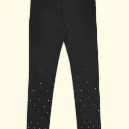 Pantaloons Junior Black Cotton Printed Trousers-image-37