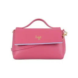 Baggit Pink Solid Large Cross Body Bag-image-12