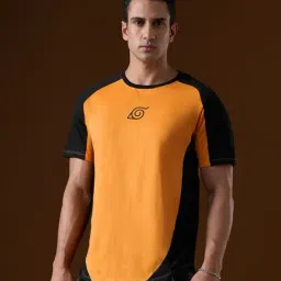 The Souled Store Yellow Regular Fit Printed T-Shirt-image-9