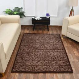 Presto Brown & Beige Polyester Carpet-picture-39
