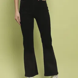 Madame Women Mid Rise Bootcut Jeans-image-43