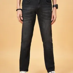 SF Jeans by Pantaloons Charcoal Black Cotton Slim Fit Jeans-picture-16