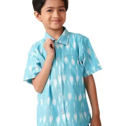 Fabindia Blue Printed 1 Shirt-picture-22