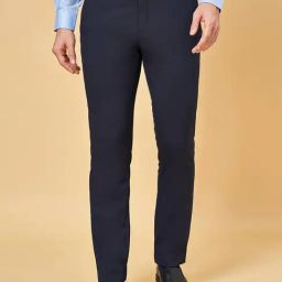 Peregrine by Pantaloons Dress Blues Slim Fit Trousers-picture-41
