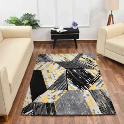 Presto Black & Grey Polyester Carpet-picture-25