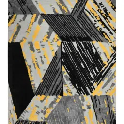 Presto Black & Grey Polyester Carpet image 2