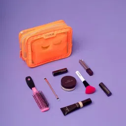 Colorbar Lips & Lashes Box Pouch - Neon Orange (Set of 2) image 5