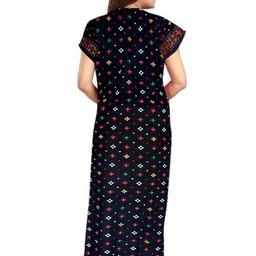AAKARSHANA CREATION Women Blue Maxi Nightdress image 2
