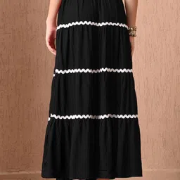 CORSICA Women Tiered A-Line Maxi Skirt image 2