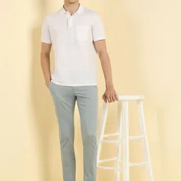 Allen Solly Men Printed Slim Fit Trousers image 4