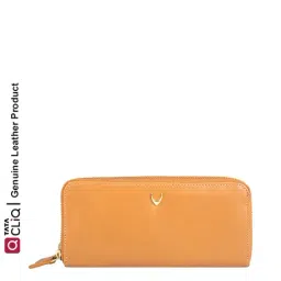 Hidesign MartinaRF Tan Solid Rfid Zip Around Wallet for Women-image-68