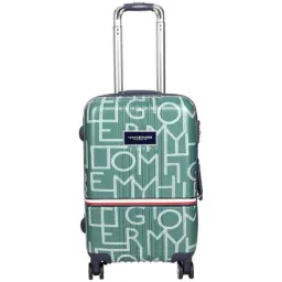 Tommy Hilfiger Green 8 Wheel Large Hard Cabin Trolley - 51.5 cm-picture-29