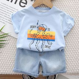 StyleCast x Revolte Boys Printed Short Sleeves T-shirt With Shorts-picture-38