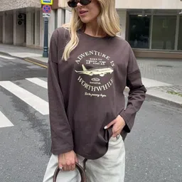 LULU & SKY Women Pure Cotton 1 T-shirt image 1