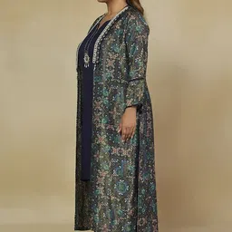 Mamicha Printed V-Neck Top With Shrug & Trousers Co-Ords Set-picture-15