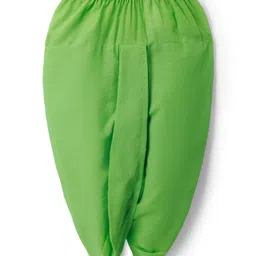 EARTHY TOUCH Cotton Flax Woven Full Sleeves Striped Kurta Dhoti Set - Off White & Green image 4