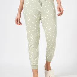 Dreamz by Pantaloons Women Printed Pure Cotton Mid Rise Lounge Joggers-picture-39