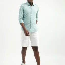 united colors of benetton Cotton Blend Printed Spread Collar Mens Shirts image 5