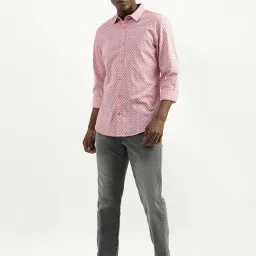 united colors of benetton Cotton Printed Spread Collar Mens Shirts image 5